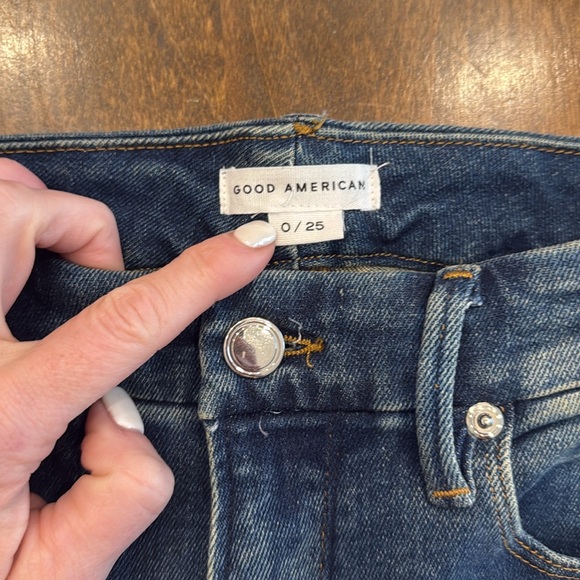 Good American high rise flare size 25 - Picture 2 of 4